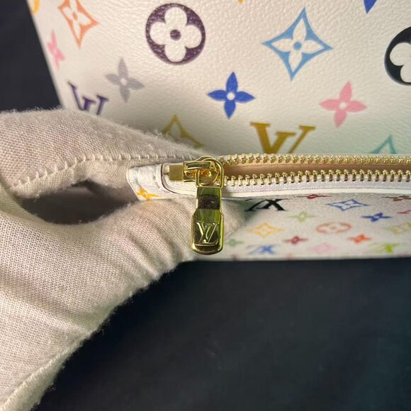 Louis Vuitton x TM Multicolor Monogram Shoulder Bag – White Canvas, Pre-Owned - Picture 13 of 16